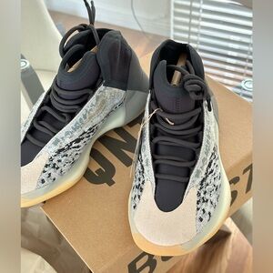 Yeezy Stylish Black and Beige Sneakers
